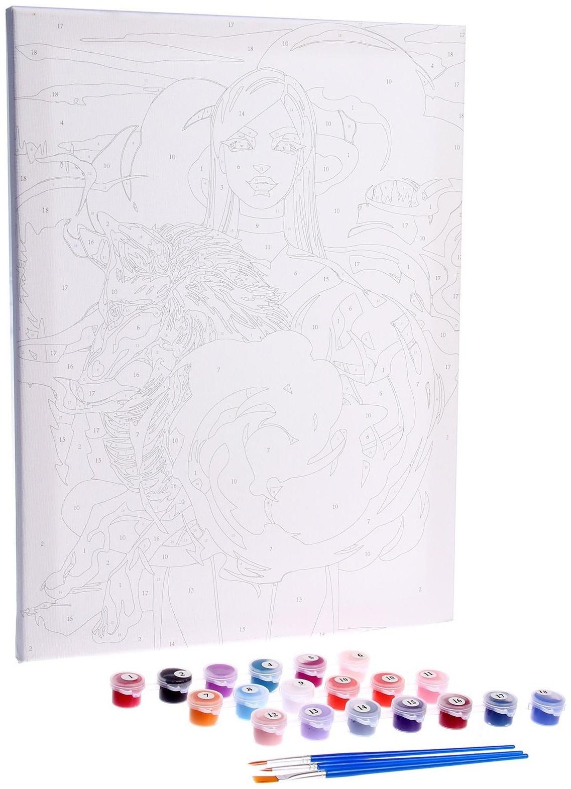 Картина по номерам на холсте с подрамником «Лиса», 30х40 см