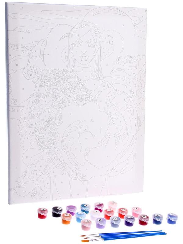 Картина по номерам на холсте с подрамником «Лиса», 30х40 см