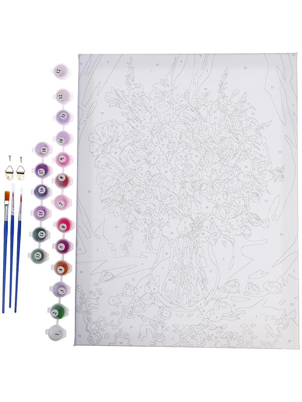 Картина по номерам на холсте с подрамником «Натюрморт с цветами», 30х40 см