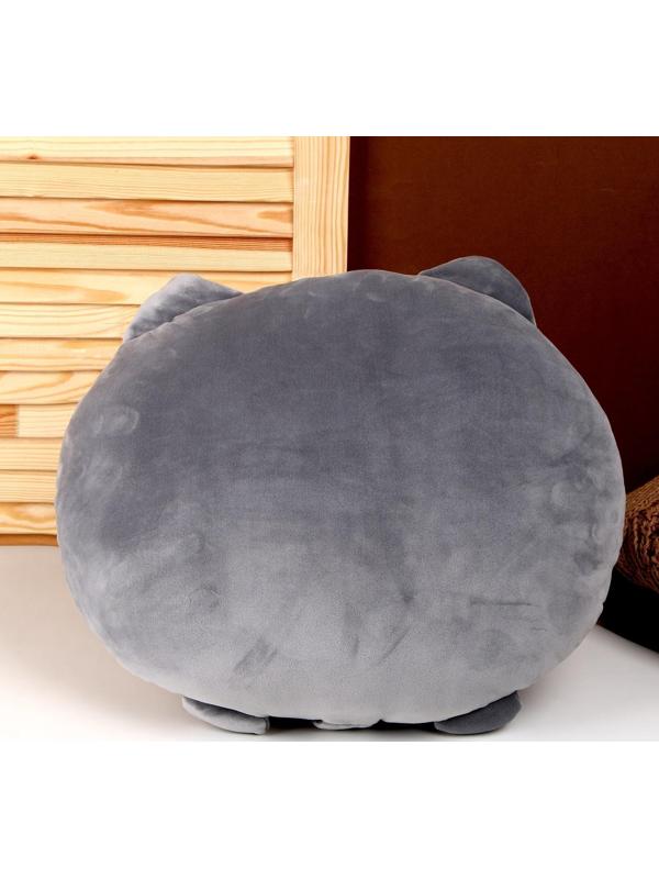 Мягкая игрушка-подушка «Кот», 43 см, цвет серый