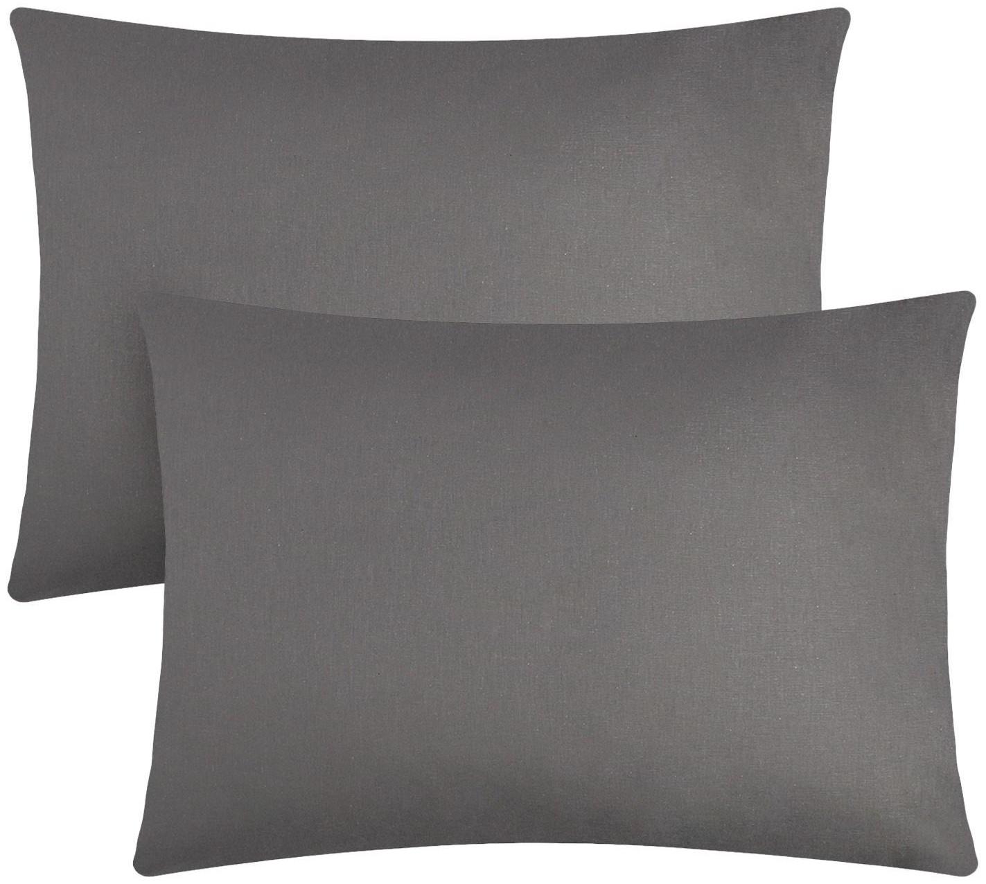 Комплект наволочек Этель, 50х70 см - 2 шт, серый, 100% хлопок, бязь