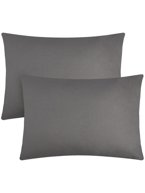 Комплект наволочек Этель, 50х70 см - 2 шт, серый, 100% хлопок, бязь