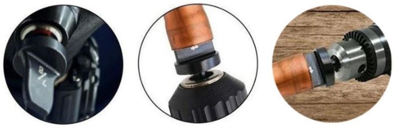 Набор насадок на шуруповерт ТУНДРА, расширитель медных труб, 1/4-3/8-1/2-5/8-7/8-3/4, 6 шт.   934667