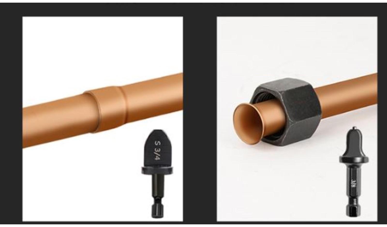 Набор насадок на шуруповерт ТУНДРА, расширитель медных труб, 1/4-3/8-1/2-5/8-7/8-3/4, 6 шт.   934667