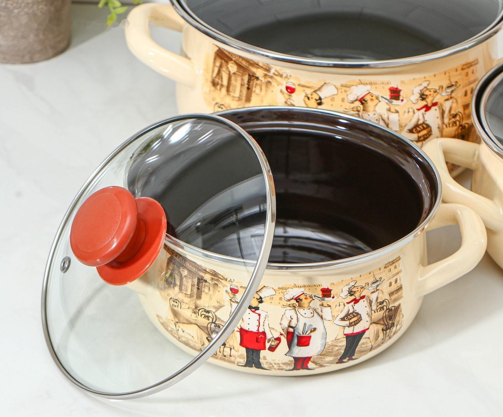 Набор кастрюль «Сомелье-Экстра»: 3 предмета: 1.5, 2, 3 л