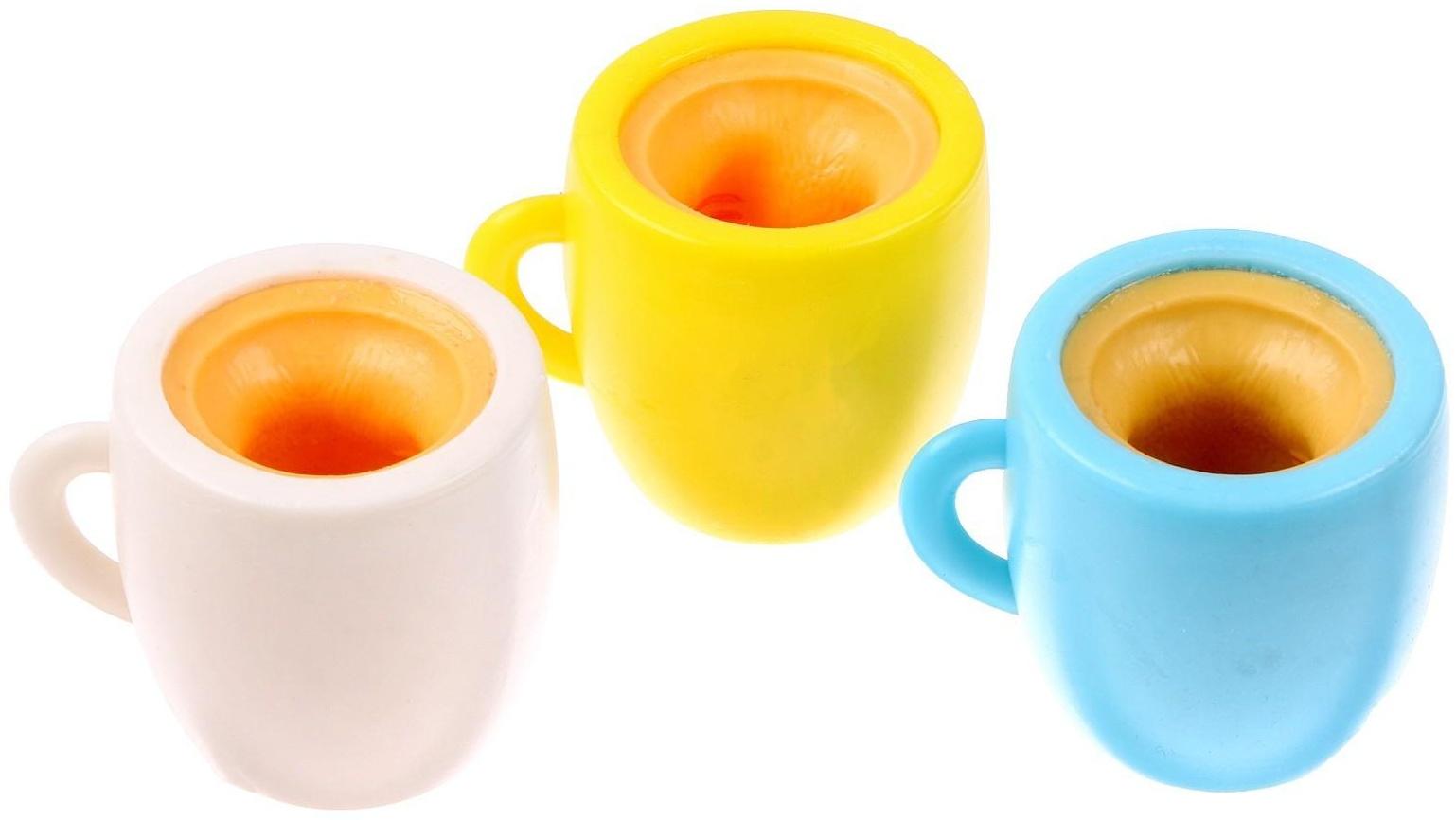 Мялка «Котик в кружке», цвета МИКС