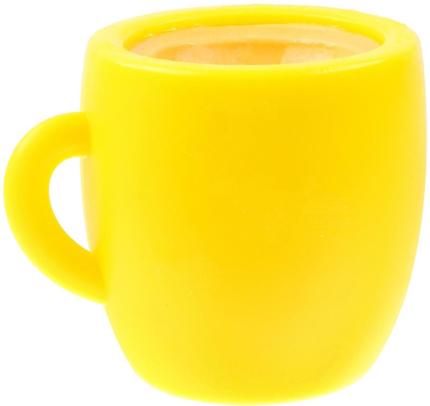 Мялка «Котик в кружке», цвета МИКС