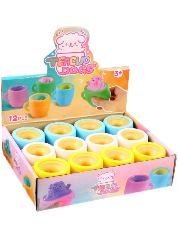 Мялка «Котик в кружке», цвета МИКС