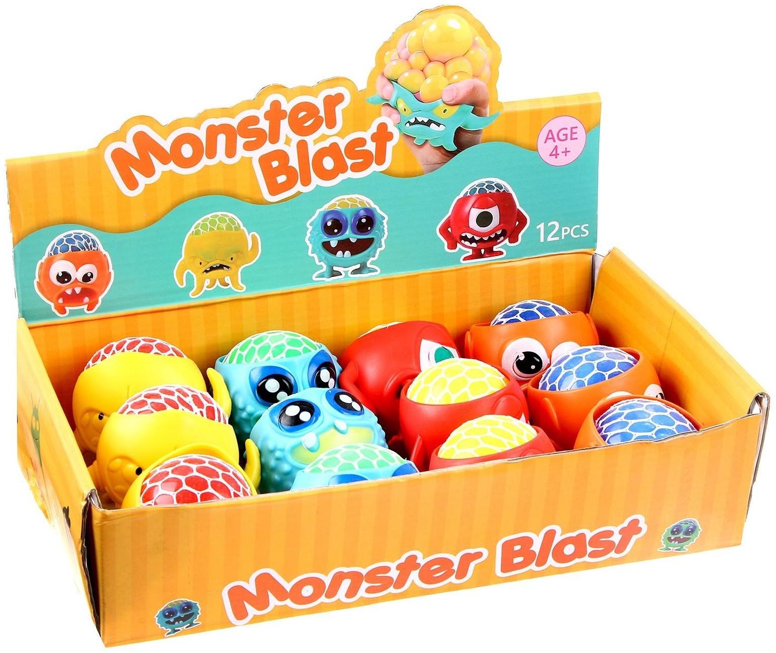 Мялка «Монстр» с гидрогелем, виды МИКС