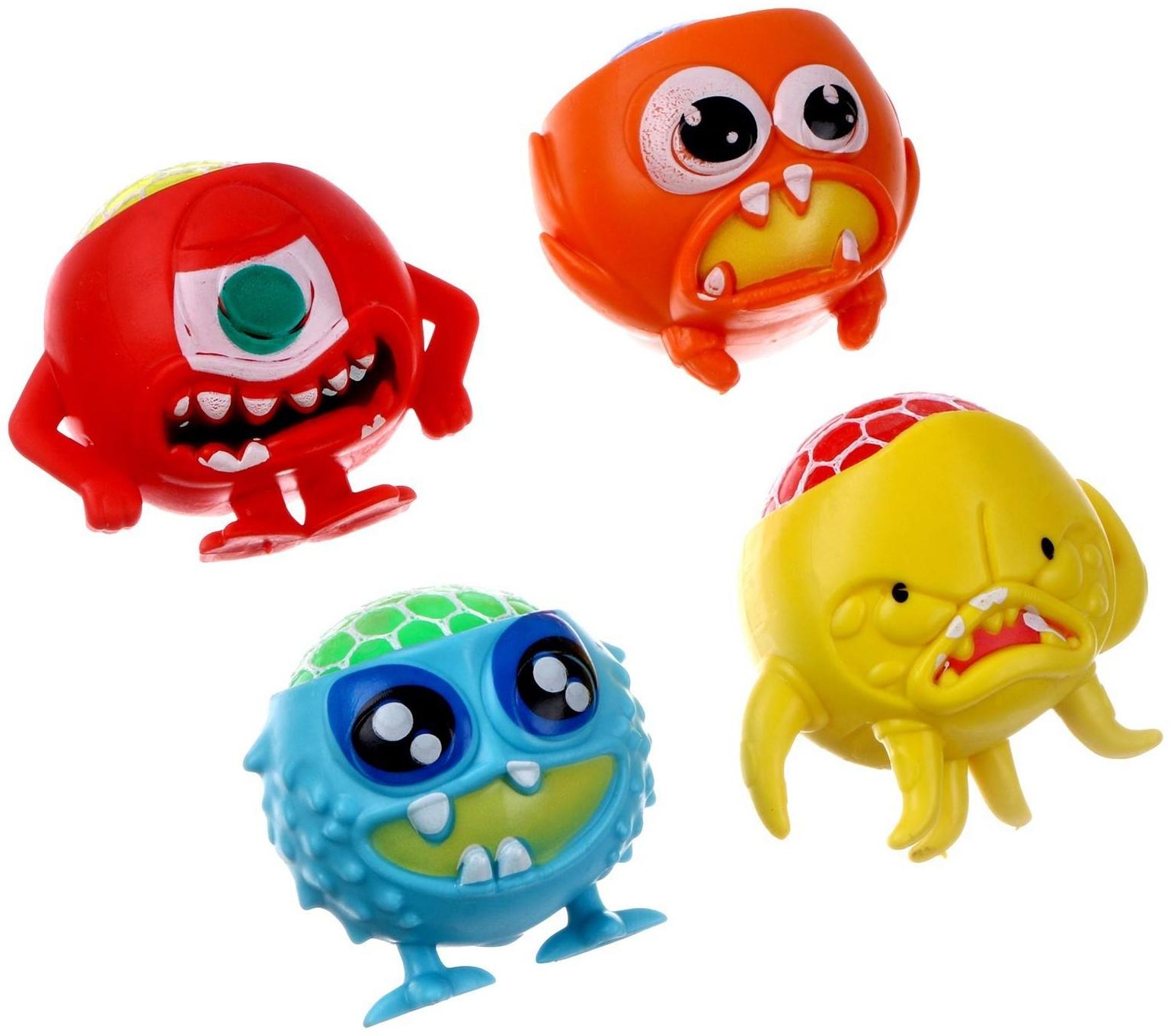 Мялка «Монстр» с гидрогелем, виды МИКС