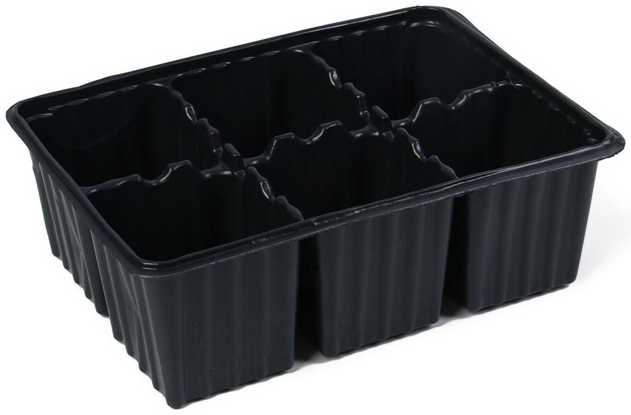 Набор для рассады: торфяной горшок 6 × 6 см, кассета на 6 ячеек