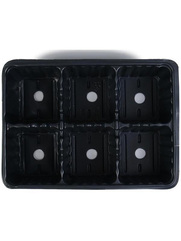 Набор для рассады: торфяной горшок 6 × 6 см, кассета на 6 ячеек