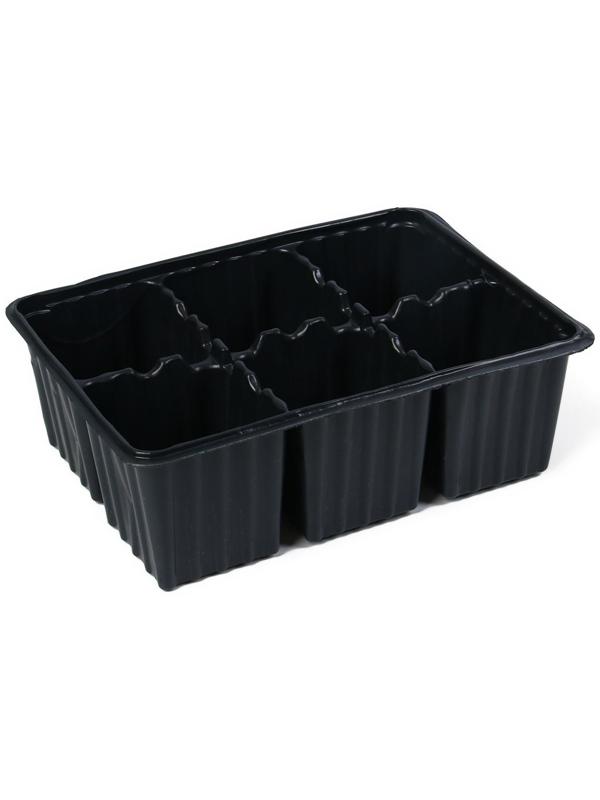 Набор для рассады: торфяной горшок 6 × 6 см, кассета на 6 ячеек