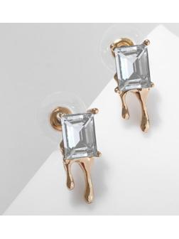 Серьги со стразами 