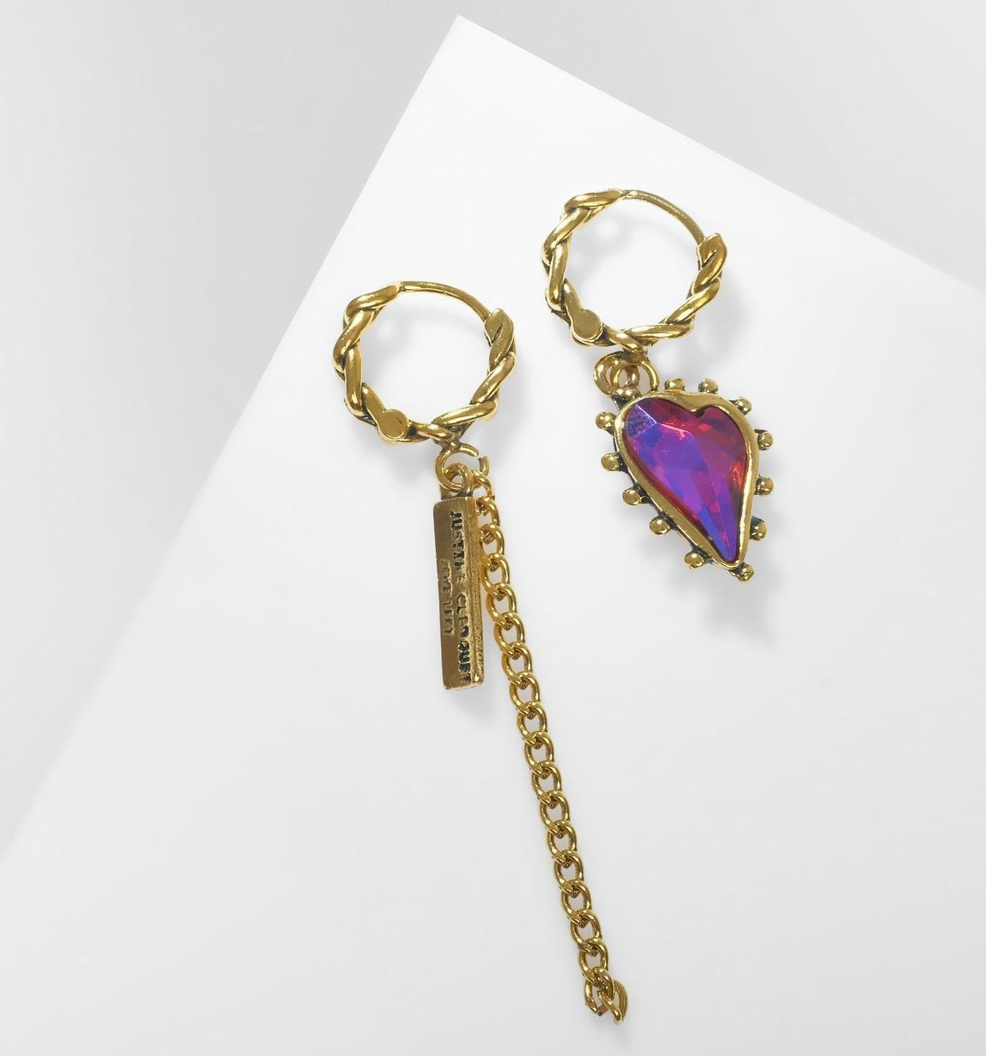 Серьги висячие со стразами 