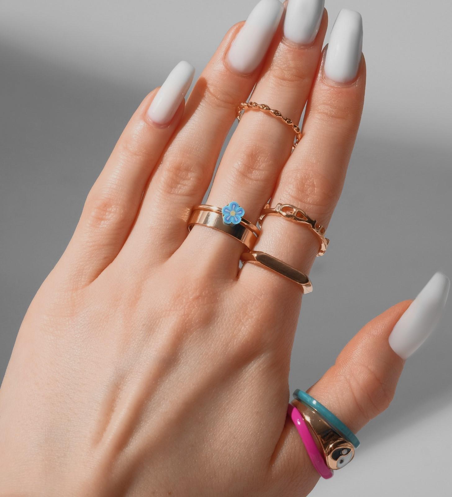 Кольцо набор 8 штук 