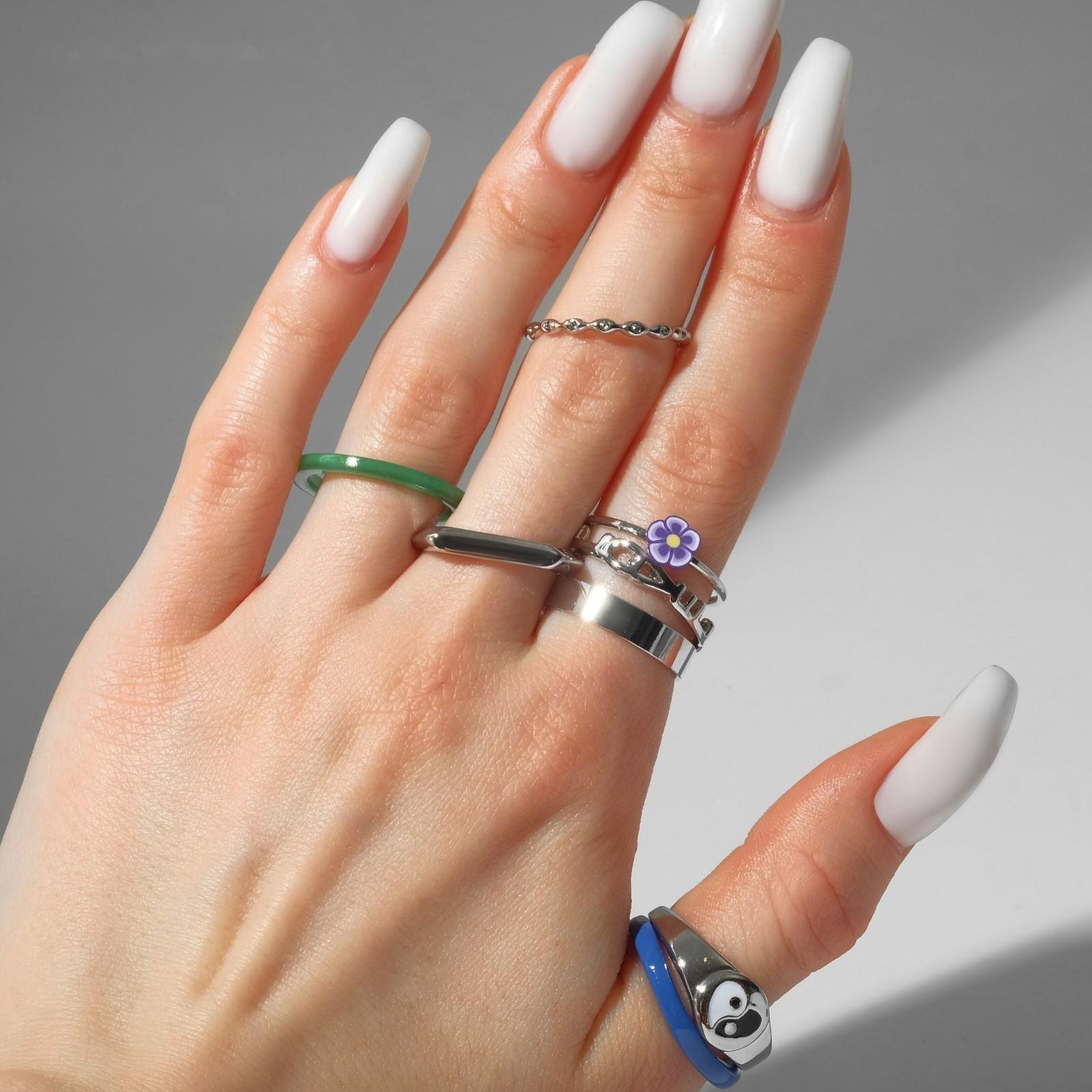 Кольцо набор 8 штук 