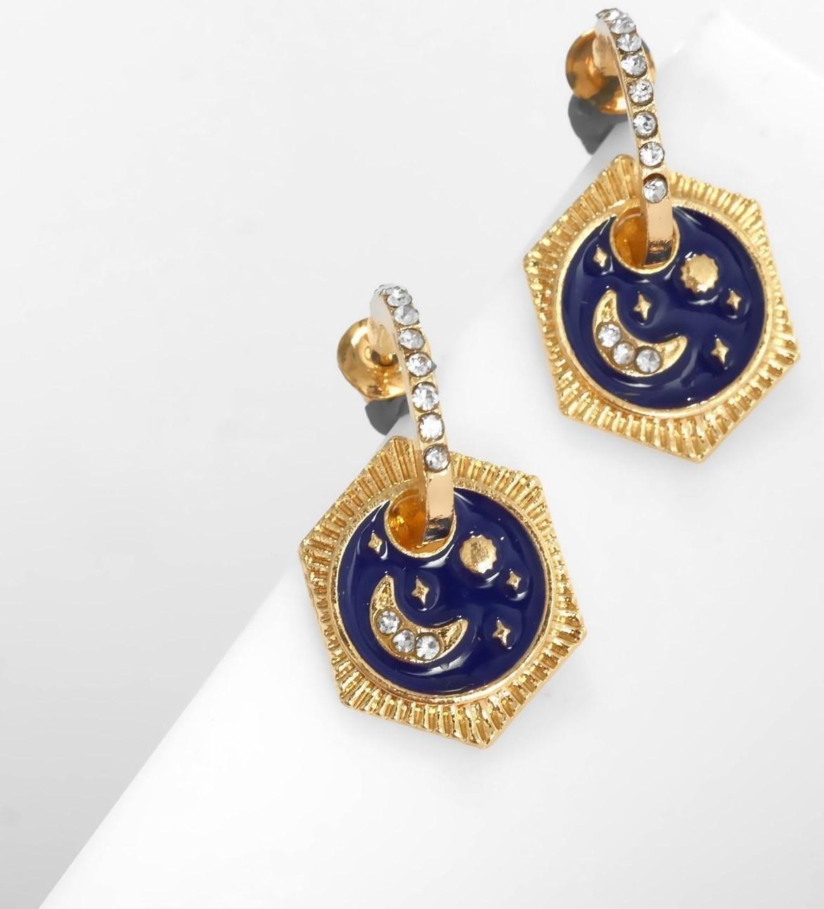 Серьги эмаль 