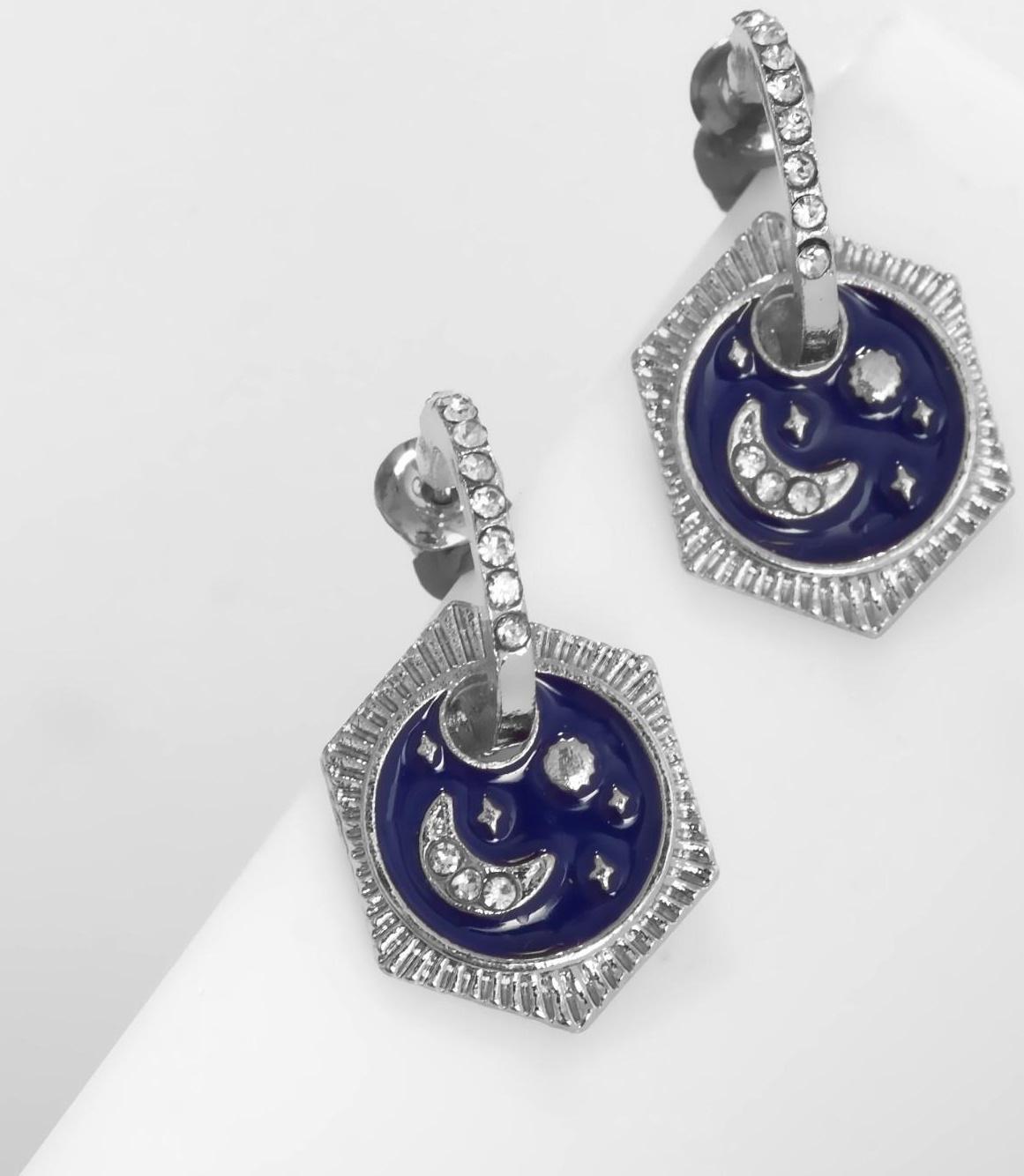 Серьги эмаль 