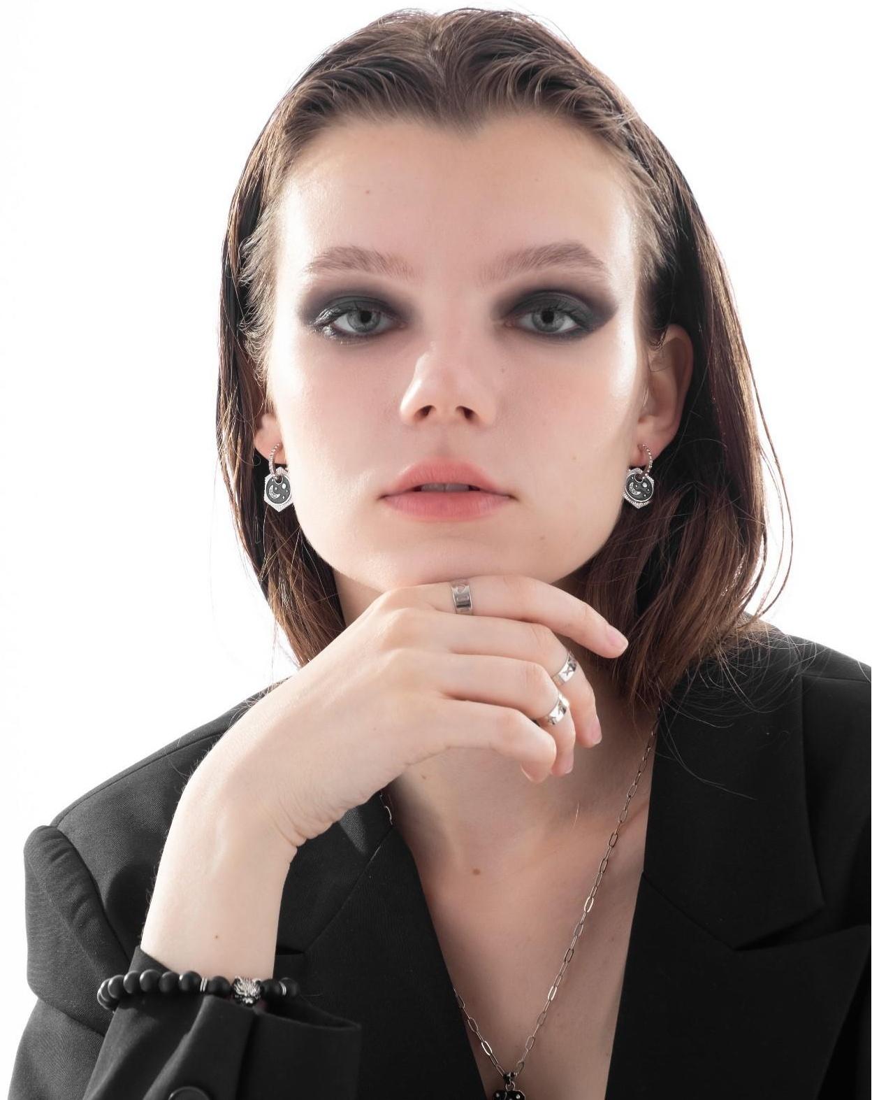 Серьги эмаль 