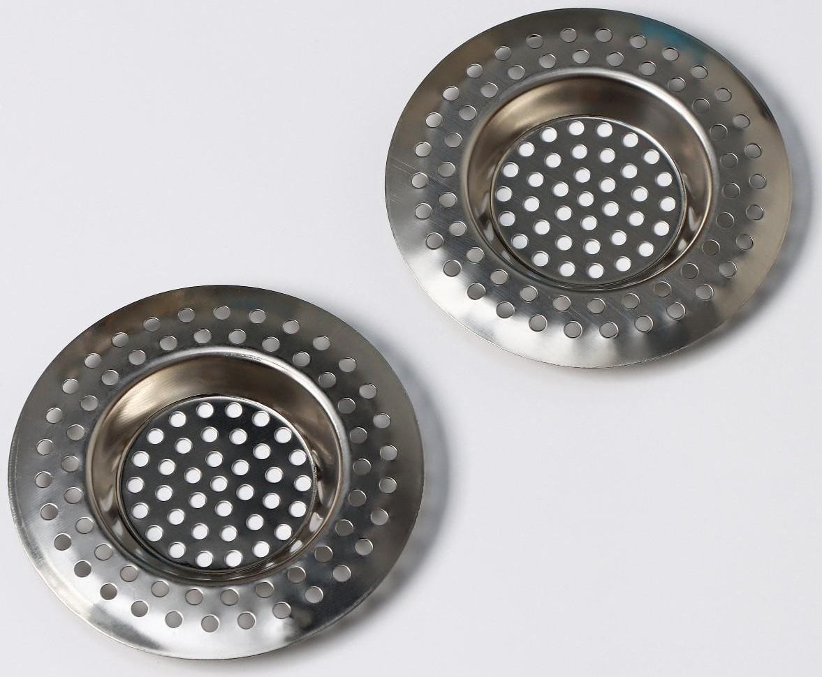 Фильтр для раковины, 2 шт, d=7,5 см