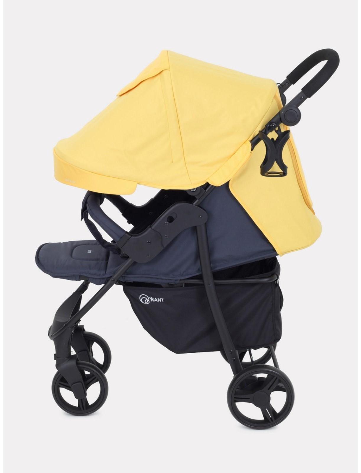 Коляска прогулочная Rant Basic Kira, цвет yellow