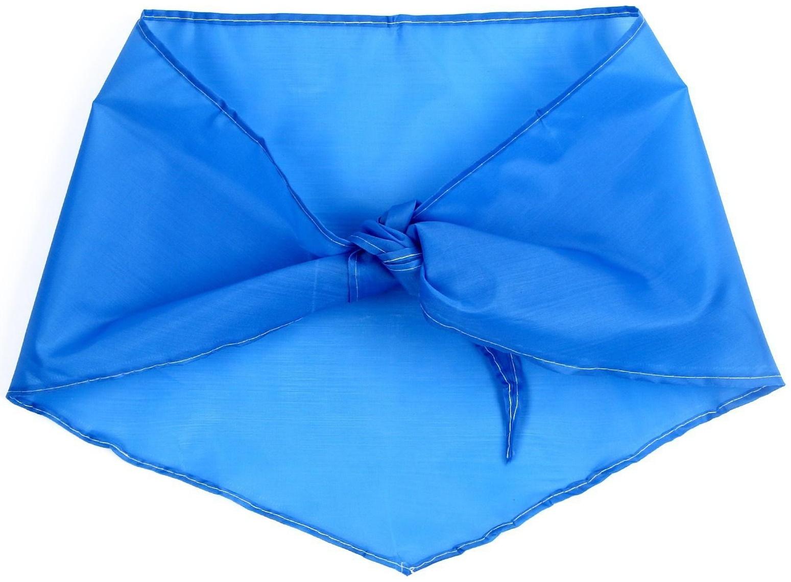 Галстук пионерский, 100% п/э, цвет голубой, 120 × 26 см