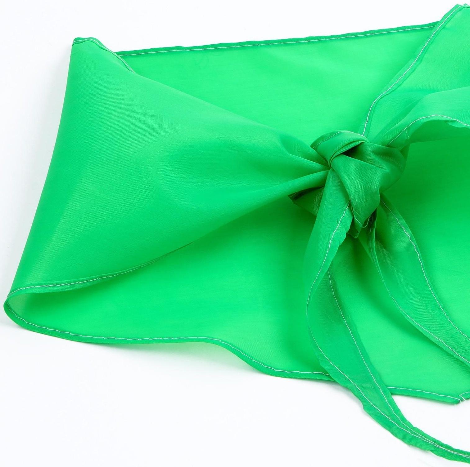 Галстук пионерский, 100% п/э, цвет зелёный, 120 × 26 см