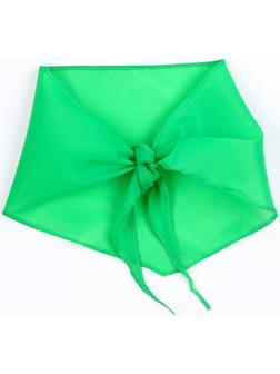 Галстук пионерский, 100% п/э, цвет зелёный, 120 × 26 см