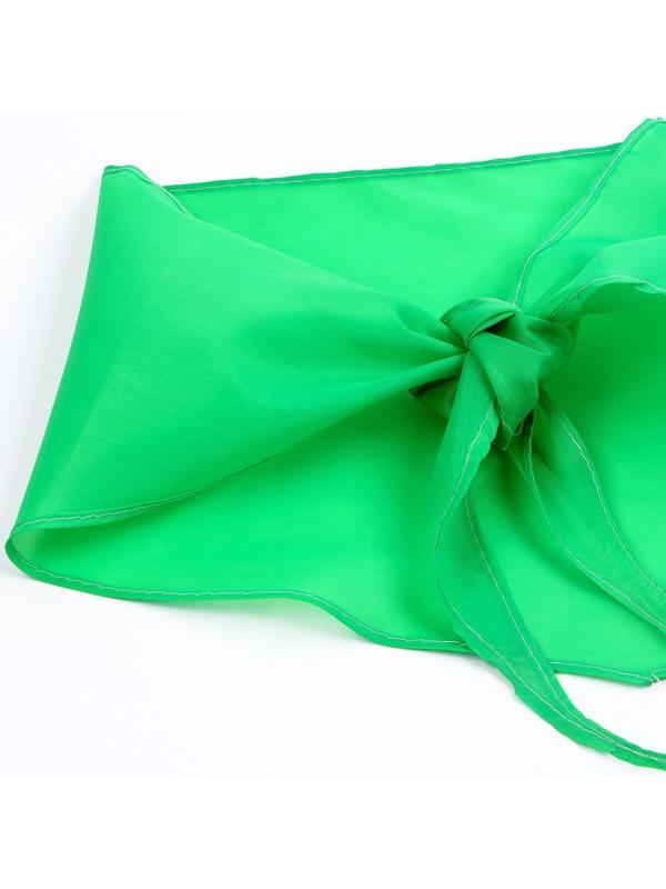 Галстук пионерский, 100% п/э, цвет зелёный, 120 × 26 см