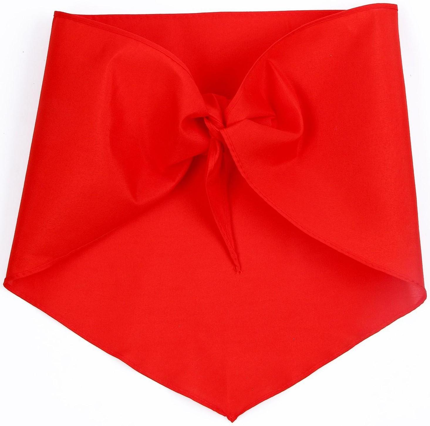 Галстук пионерский, 100% п/э, цвет красный 120 × 35 см