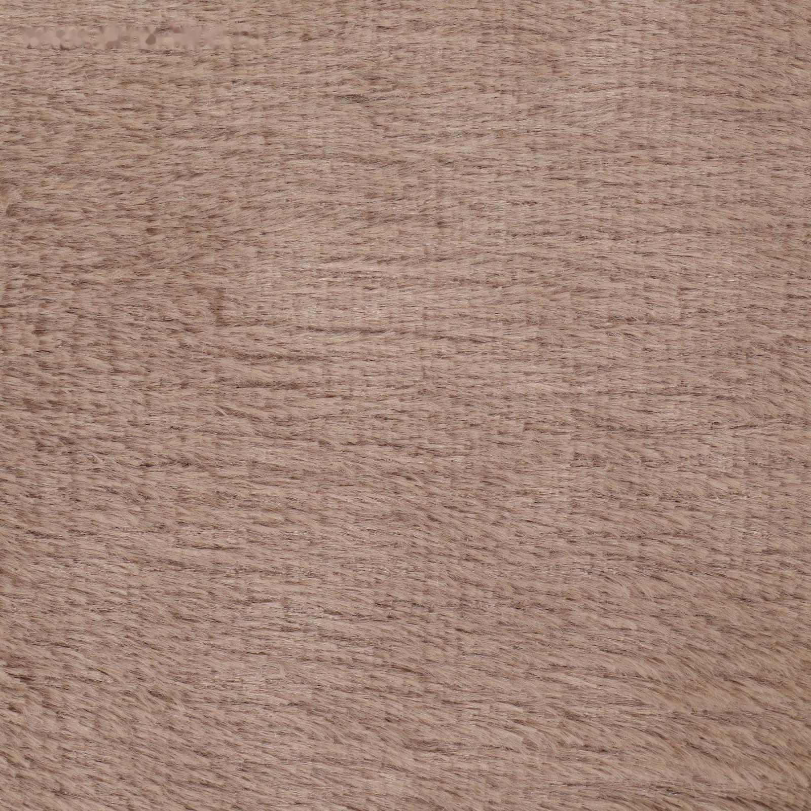 Перина прямоугольная  мех, экокожа, периотек, 60 х 40 х 10 см, коричневый