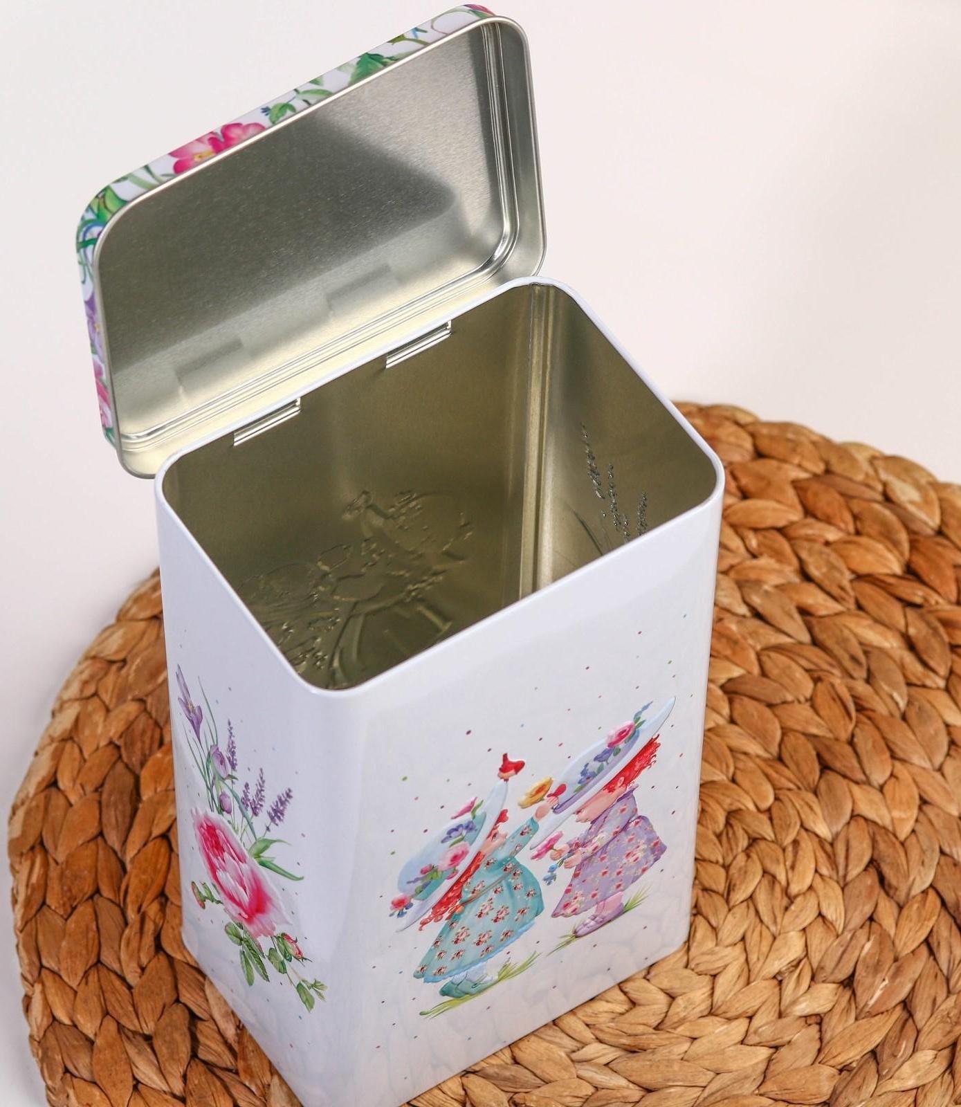 Банка для сыпучих продуктов «Прованс Весна», 2,7 л, h=21,5 см