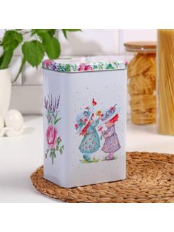 Банка для сыпучих продуктов «Прованс Весна», 2,7 л, h=21,5 см