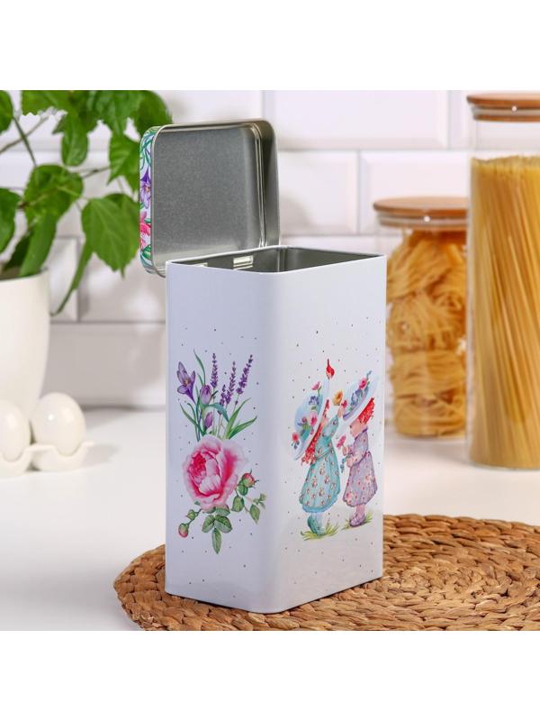 Банка для сыпучих продуктов «Прованс Весна», 2,7 л, h=21,5 см