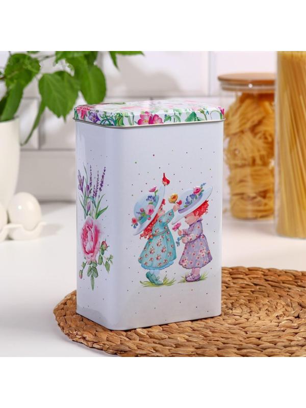 Банка для сыпучих продуктов «Прованс Весна», 2,7 л, h=21,5 см