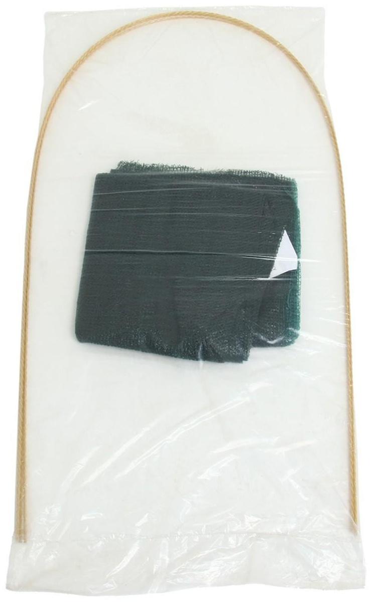 Сетка-навес, 4 м, 4 дуги, стеклопластик, d = 6 мм, затеняющая 35%