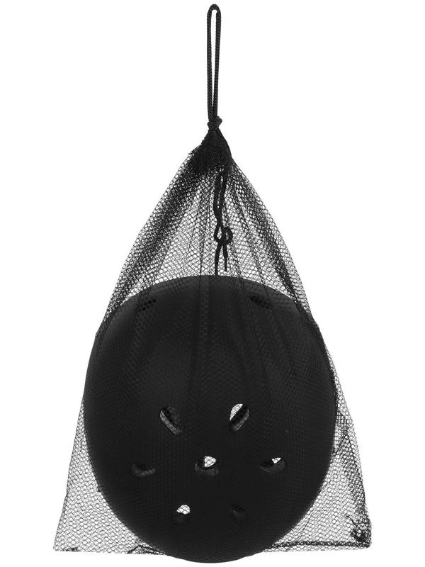 Шлем защитный детский, с регулировкой, обхват 55 см, цвет чёрный