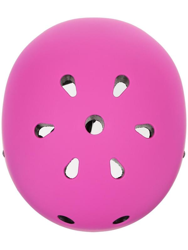 Шлем защитный детский, без регулировки, обхват 55 см, цвет розовый