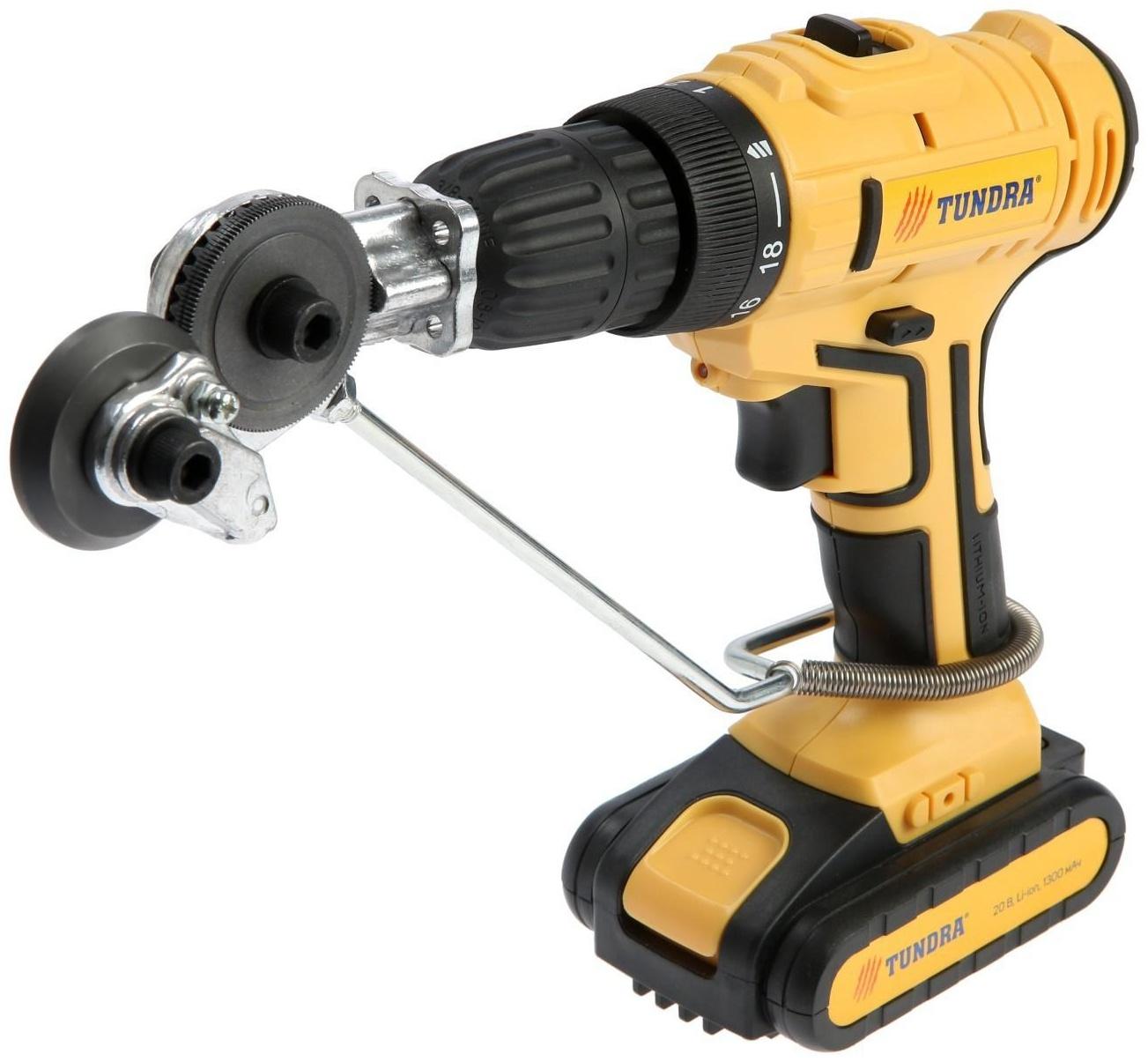 Насадка для шуруповерта ТУНДРА, для резки металла, трехгранный хвостовик