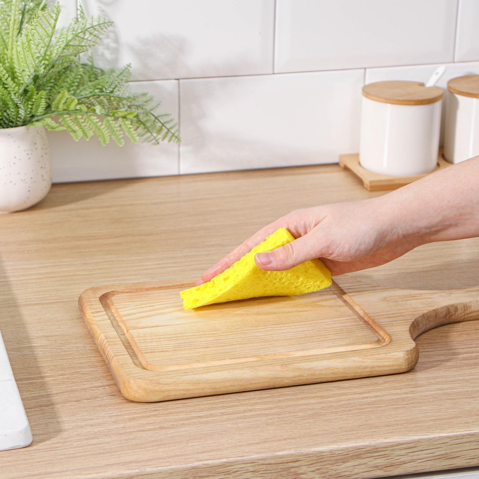 Губка для посуды целлюлозная, для арт 9335262, 10×1,5×7 см