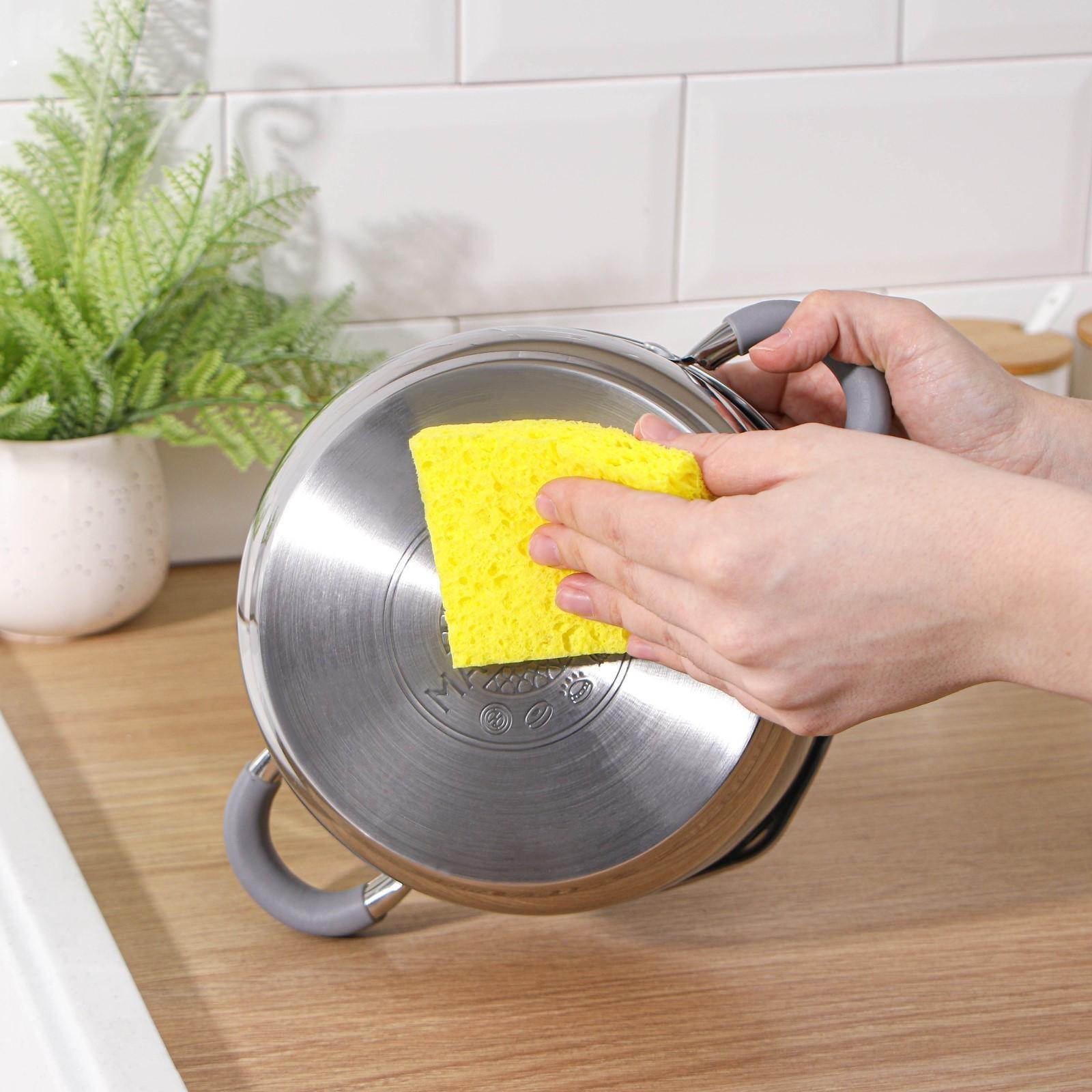 Губка для посуды целлюлозная, для арт 9335262, 10×1,5×7 см