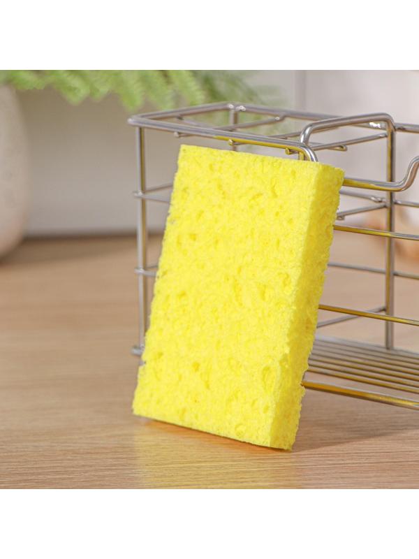 Губка для посуды целлюлозная, для арт 9335262, 10×1,5×7 см