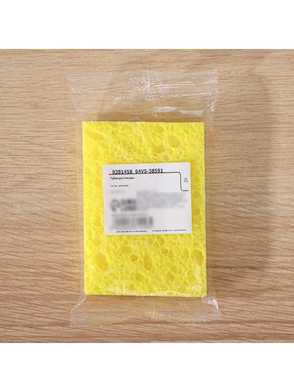 Губка для посуды целлюлозная, для арт 9335262, 10×1,5×7 см