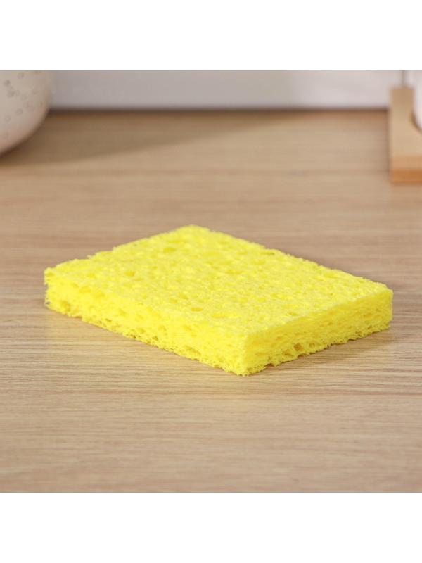 Губка для посуды целлюлозная, для арт 9335262, 10×1,5×7 см