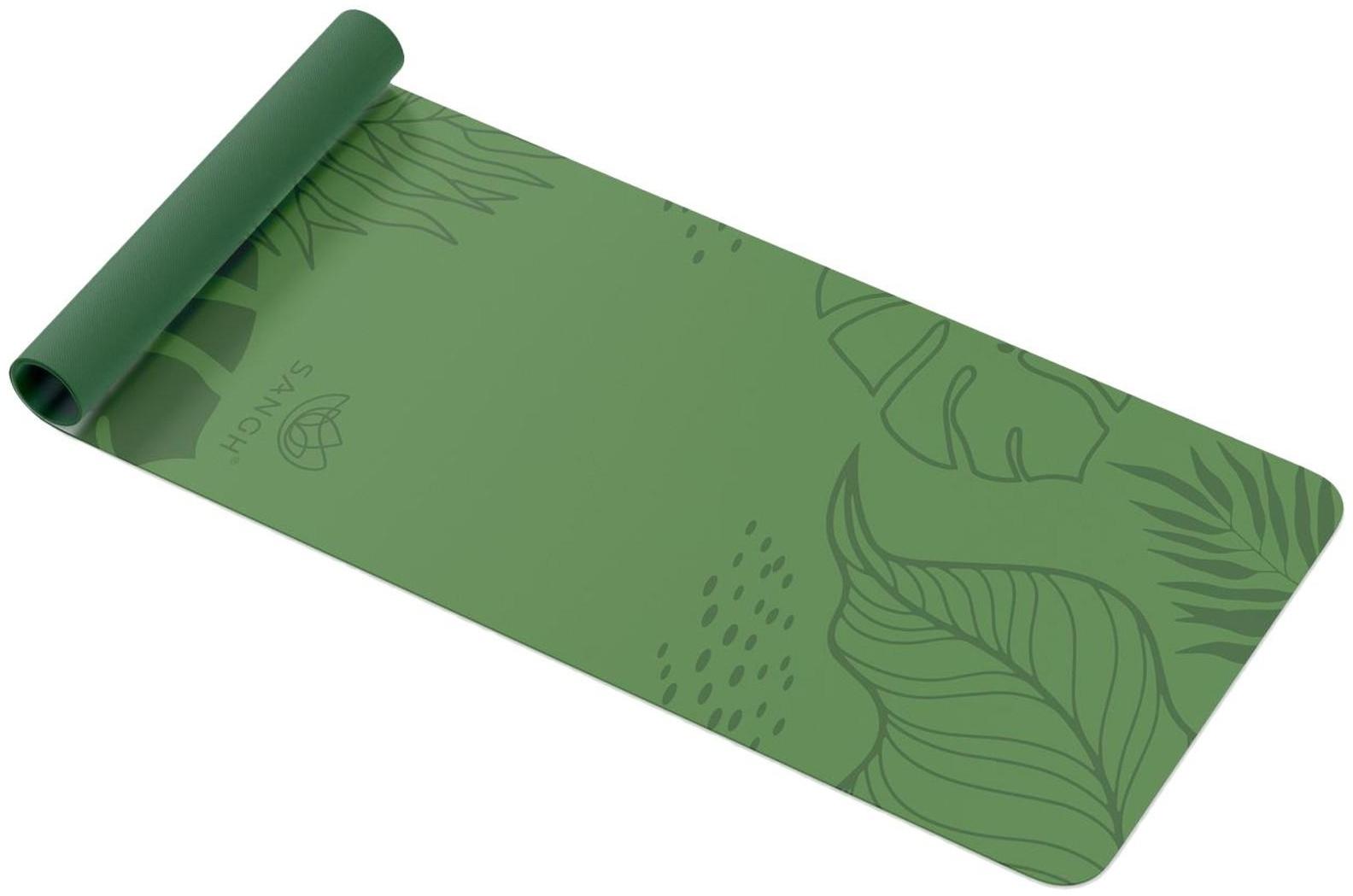 Коврик для йоги Tropics, 183 х 61 х 0.6 см, цвет зелёный