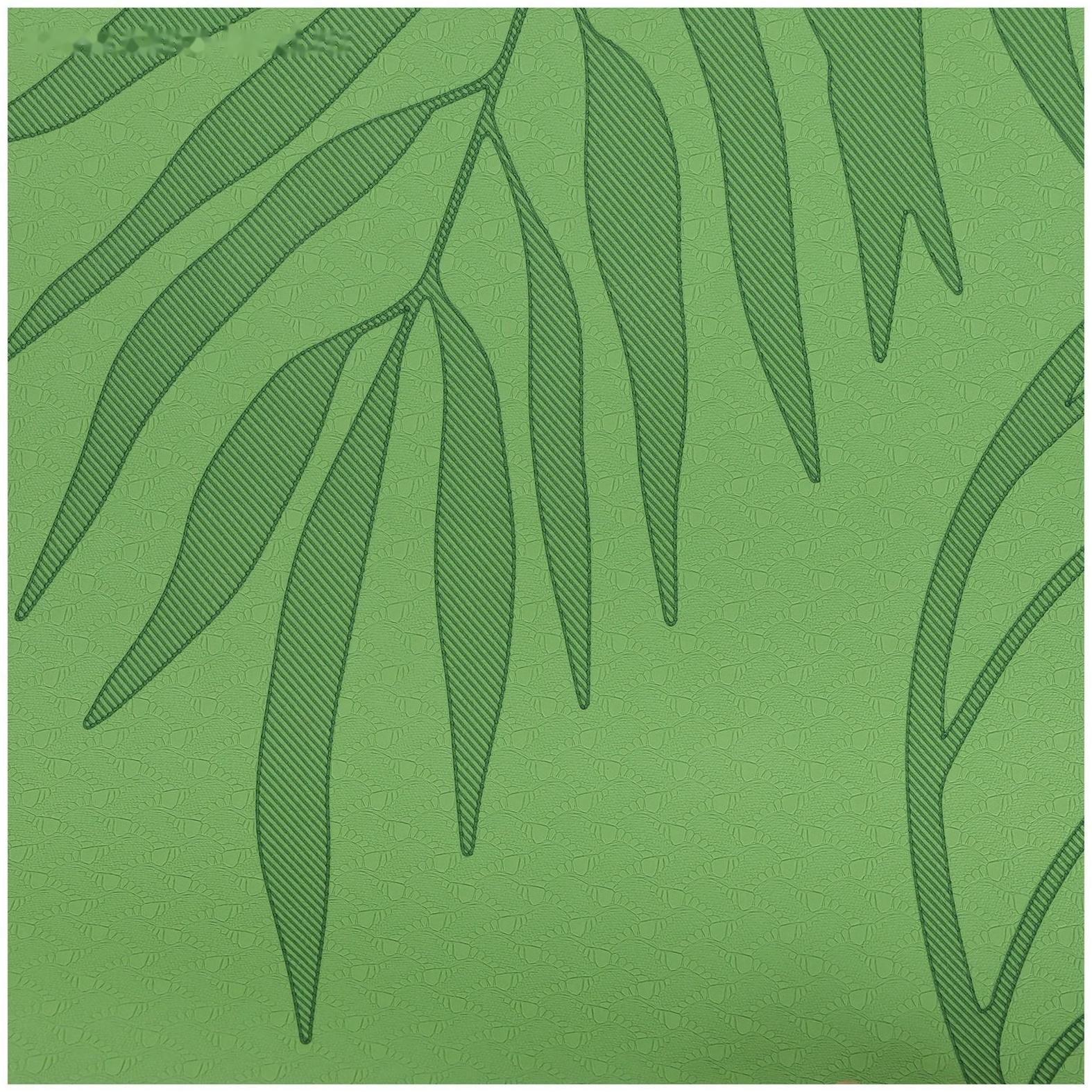 Коврик для йоги Tropics, 183 х 61 х 0.6 см, цвет зелёный