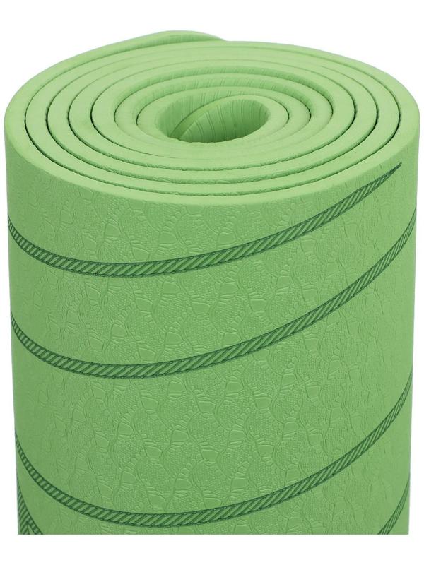 Коврик для йоги Tropics, 183 х 61 х 0.6 см, цвет зелёный