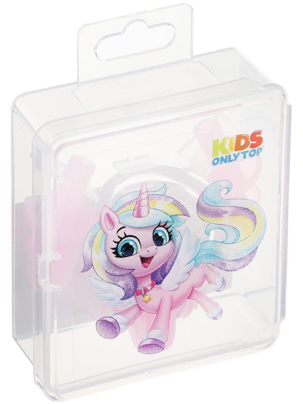 Набор для плавания «Единорог»: зажим для носа, беруши, цвет розовый