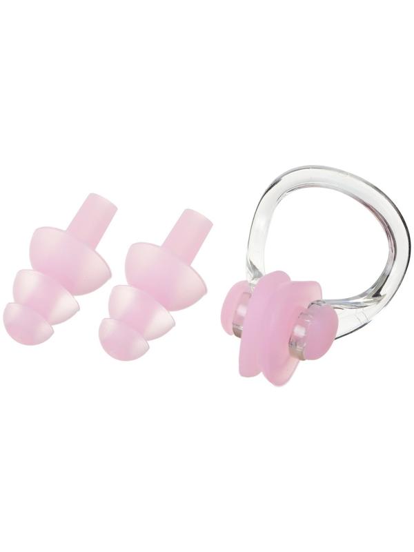 Набор для плавания «Единорог»: зажим для носа, беруши, цвет розовый